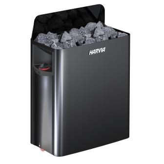 Elektrisk bastuaggregat - HARVIA The Wall Black Steel SW45 4,5 kW