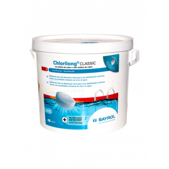 Långsamt lösliga klortabletter Chlorilong Classic 250, 5 kg