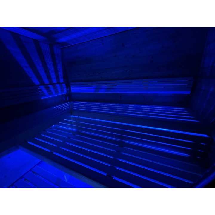SAUFLEX RGB LED-FLAMPA, MED KONTROLLENHET