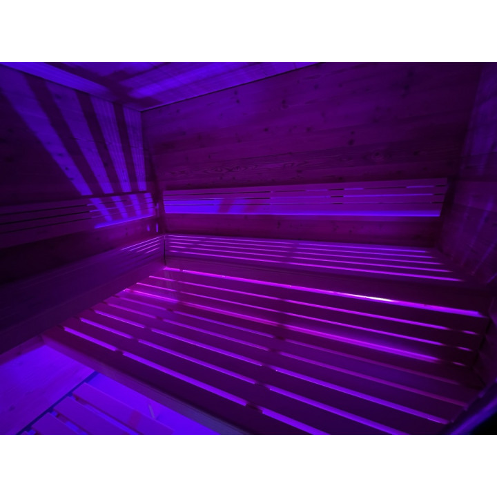 SAUFLEX RGB LED-FLAMPA, MED KONTROLLENHET
