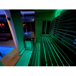 SAUFLEX RGB LED-FLAMPA, MED KONTROLLENHET 