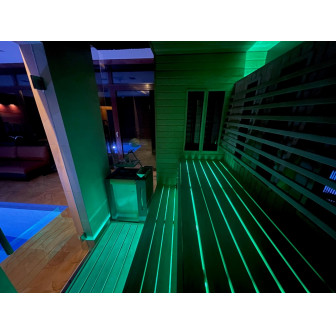 SAUFLEX RGB LED-FLAMPA, MED KONTROLLENHET