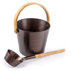 SAUFLEX hink- och slevsats i aluminium, lila 