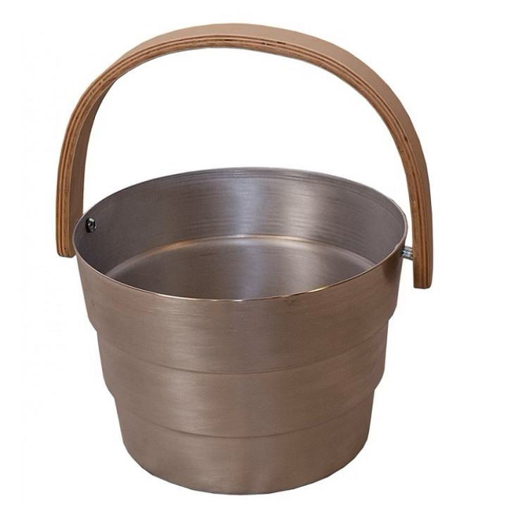 SAUNIA PYORRE hink och slev set 6 l, aluminium