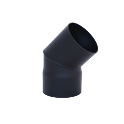 HARVIA armbåge 45°, svart 