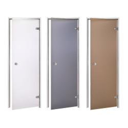 AD -glasdörrar för ångbastu, Mattglas 