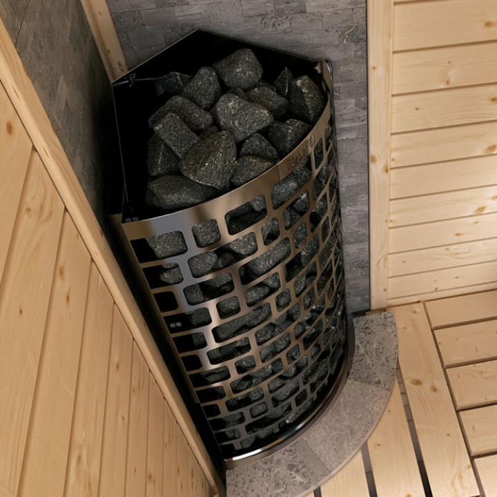 Elektrisk bastuaggregat – SAWOTEC Ari Corner 7,5 kW, utan styrenhet
