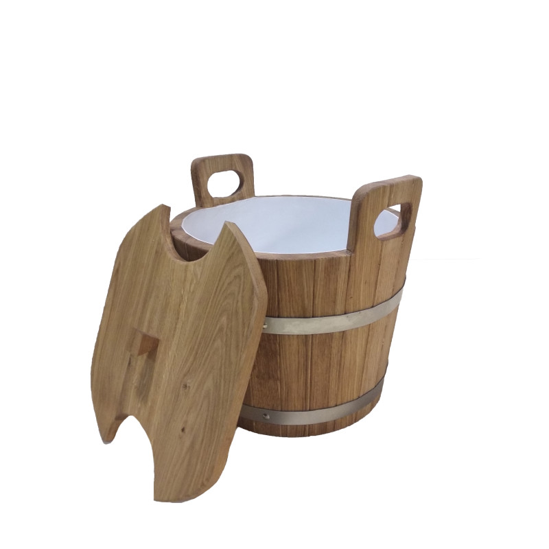 Ekskål med lock, 24 l