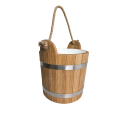 Bastuhink i ek med rephandtag, 12 l - 1