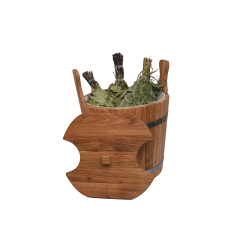 Trähink för vispar, ek, 12l 