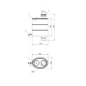 Oval tank för vattenuppvärmning, d.115 mm - 1