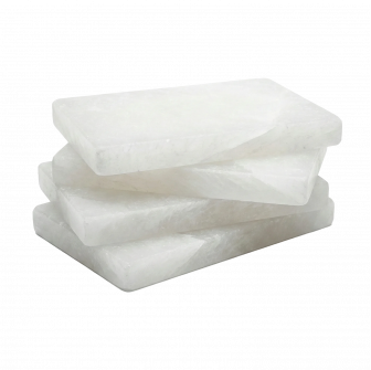 Vit Himalayasaltsten 200 × 100 × 25 mm