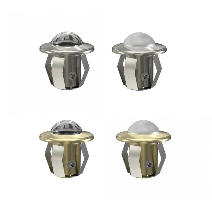 CARIITTI CR-05 kristaller för LED-belysning, Krom, Satin