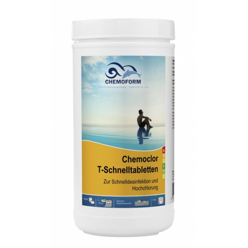 Snabblösliga klortabletter CHEMOCLOR, 1 kg