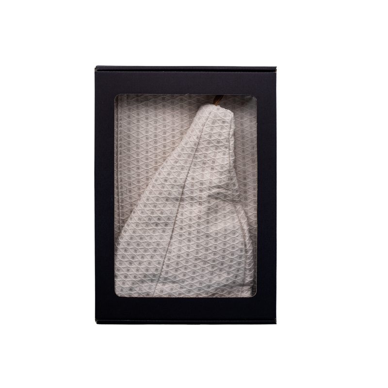 Presentset i presentask till HONOM. Bastuhatt och förkläde för män - LINNE