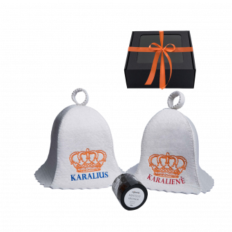 Presentset i presentförpackning LIGHT KINGS. Kepsar och mentolkristaller