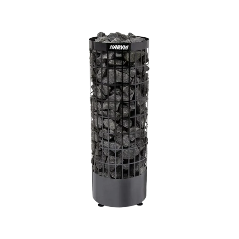 Elektrisk bastuaggregat - HARVIA Cilindro Black Steel PC90E 9 kW