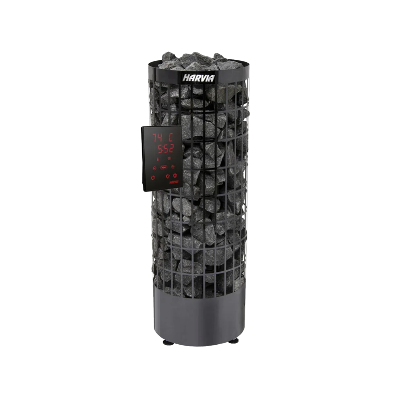Elektrisk bastuaggregat - HARVIA Cilindro Black Steel PC90XE 9 kW