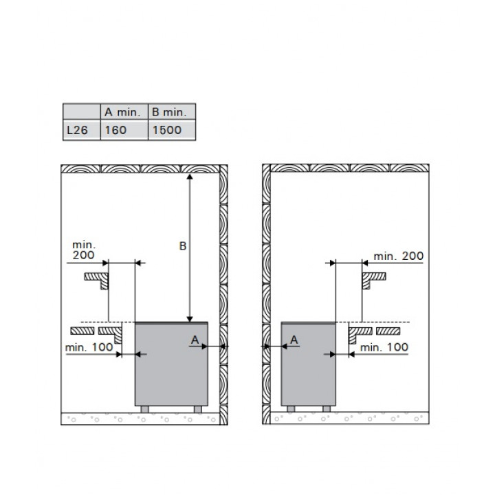 Elektrisk bastuaggregat - HARVIA Club Pro L26 26,0 kW