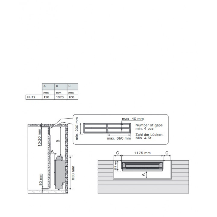 Elektrisk bastuaggregat - HARVIA Dold bastuaggregat HH12 12,00 kW