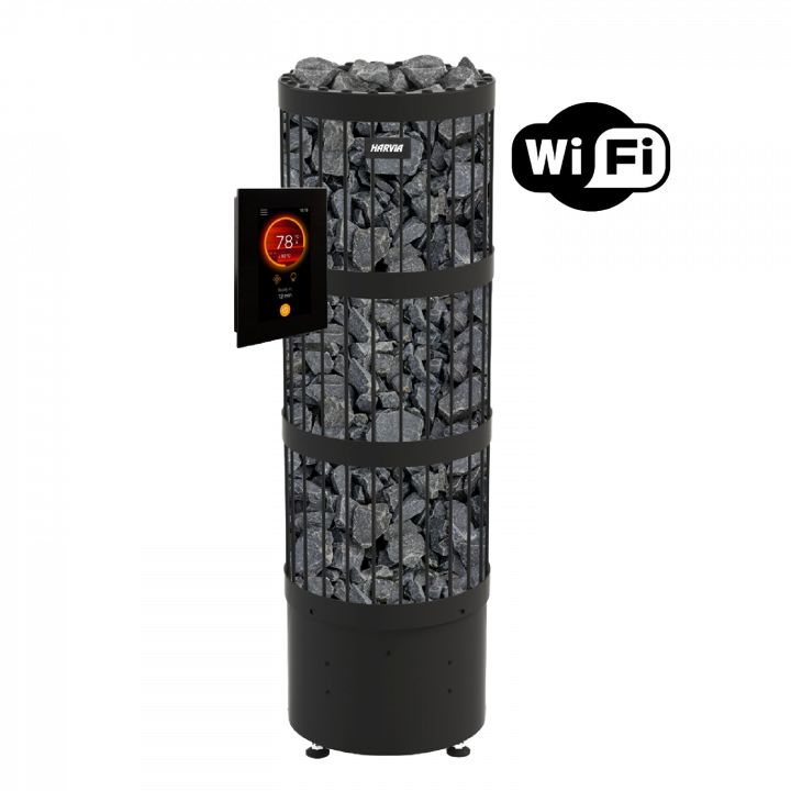Elektrisk bastuaggregat - Harvia Legend PO110FC 10,8 kW WiFi svart
