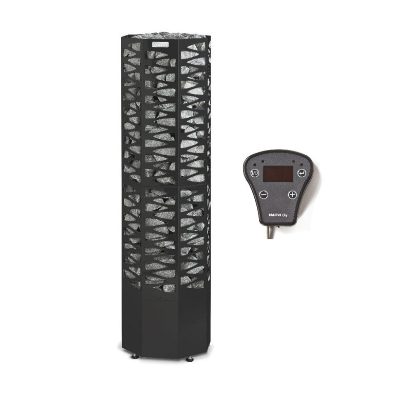 Elektrisk bastuaggregat - NARVI SMOOTH 10,5 kW, svart