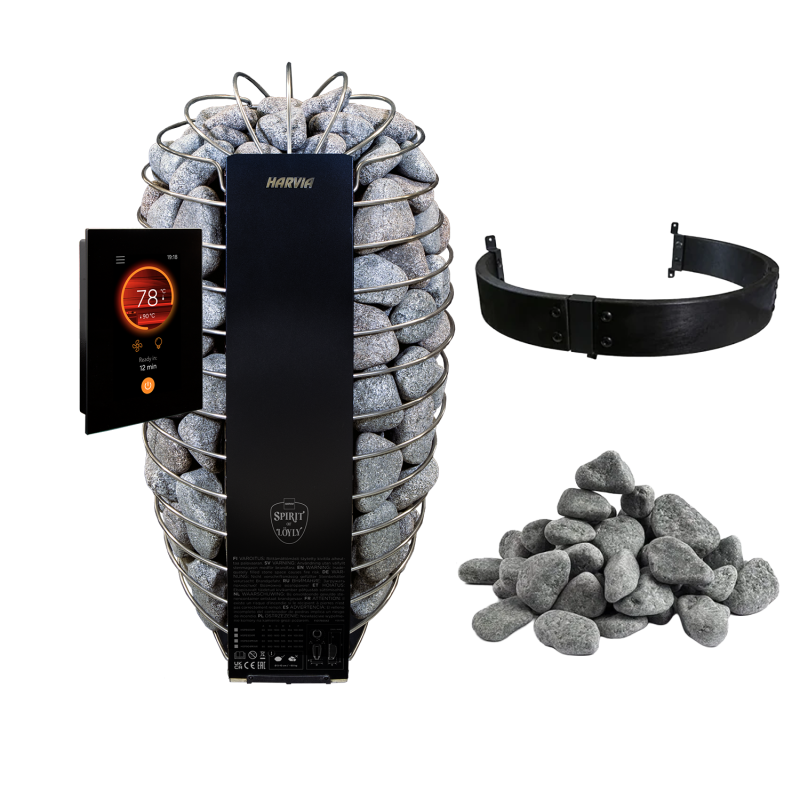 Elektriska bastuaggregat - HARVIA Spirit SP90FC 9.0 kW Fenix WiFi-set