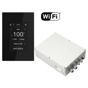 Elbastuaggregatets kontrollpanel - TULIKIVI WIFI med kontaktordosa
