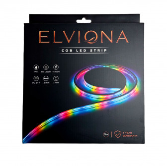 Elviona COB LED bastulist, RGB , 5 m