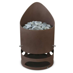 Elektrisk bastuaggregat - EOS Zeus HD, brun 