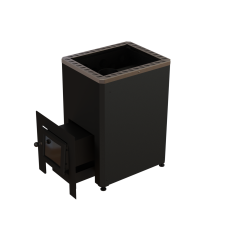 Vedeldad bastuugn - VILPRA ETNA-22-LV med extern eldstad 