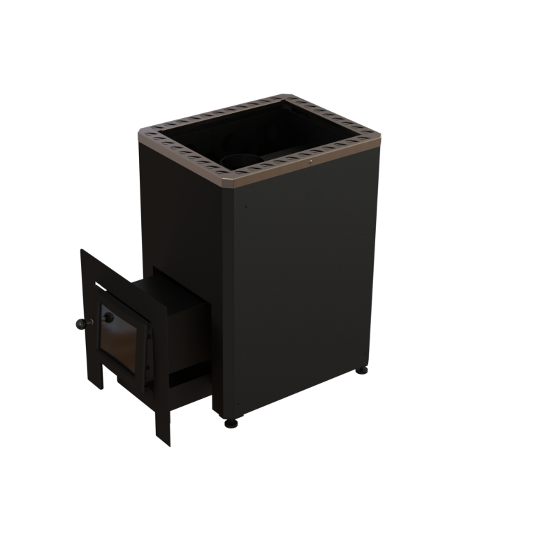 Vedeldad bastuugn - VILPRA ETNA-22-LV med extern eldstad