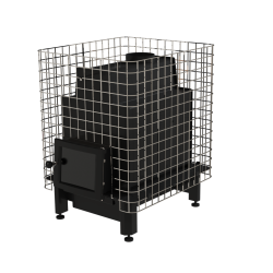 Vedeldad bastuugn - VILPRA ETNA-22-N-V med intern eldstad 