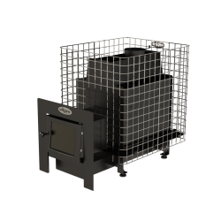 Vedeldad bastuugn - VILPRA ETNA-22-NL-V med extern eldstad 