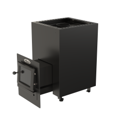 Vedeldad bastuugn - VILPRA FLAMO-14-LV med extern eldstad 