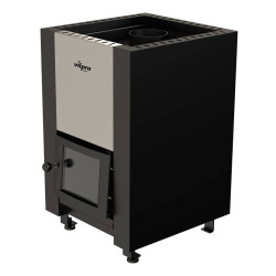 Vedeldad bastuugn - VILPRA FLAMO-14-V med intern eldstad 