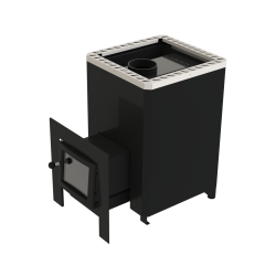 Vedeldad bastuugn - VILPRA FORNAX-14-LV med extern eldstad 