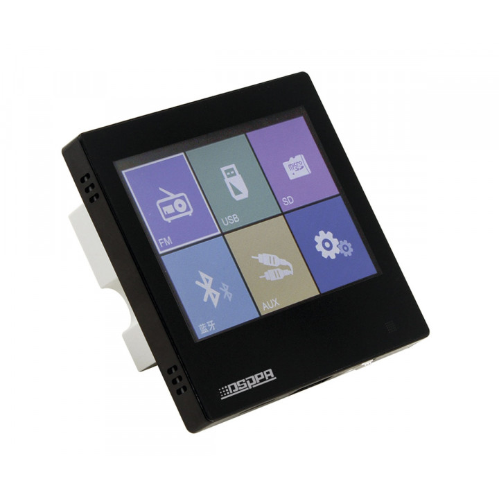 Smart Home on Wall Music Amplifier DSPPA DM837. Svart