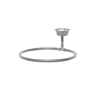 Ångfördelningsring för bastuaggregat