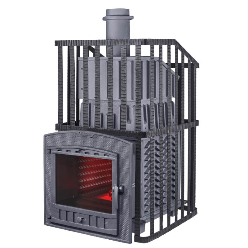 Vedeldad bastuugn - Gefest Grom Uragan 30 (P2)