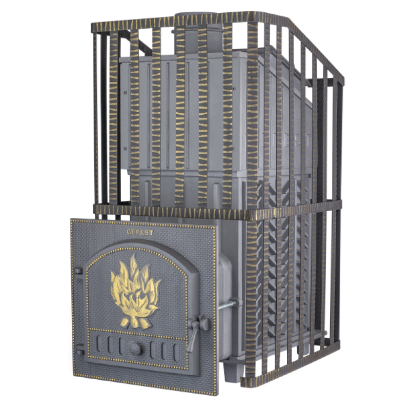 Vedeldad bastuugn - Gefest GFS ZK Uragan 40 i galler