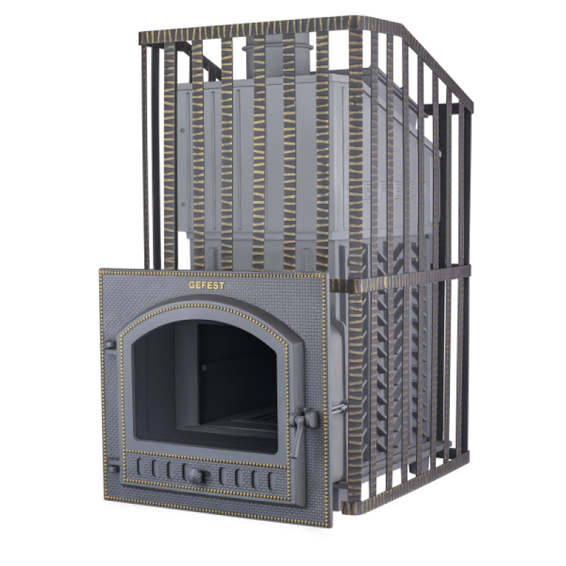 Vedeldad bastuugn - Gefest GFS ZK Uragan 45 (P) i galler