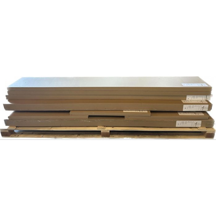 Standard bastubänkskomplex, lindträ, längd 2910mm