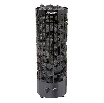 Elektrisk bastuaggregat - HARVIA Cilindro Black Steel PC90 9 kW