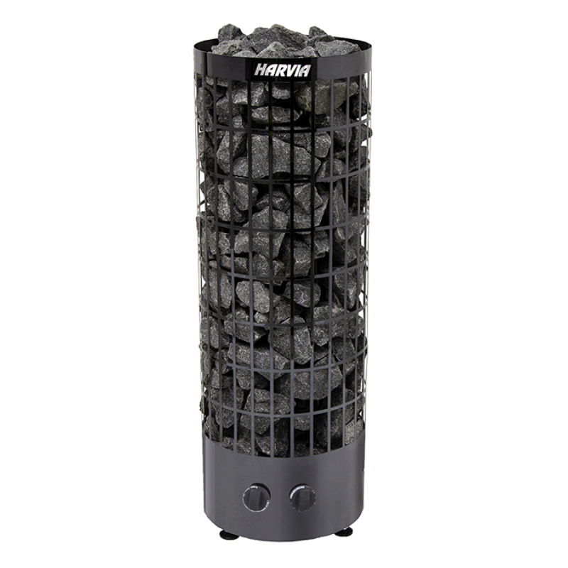 Elektrisk bastuaggregat - HARVIA Cilindro Black Steel PC70 6,8 kW