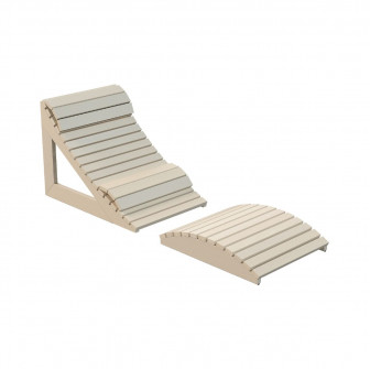 Harvia ergonomisk bastusäng, asp