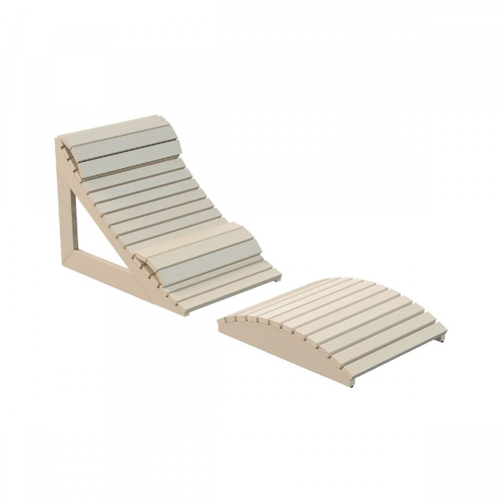Harvia ergonomisk bastusäng, asp