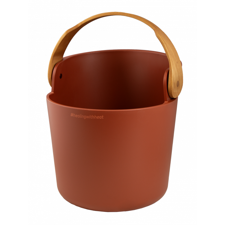 HARVIA Helmi bastu hink och slev set, Terracotta