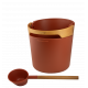 HARVIA Helmi bastu hink och slev set, Terracotta