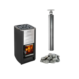 Bastu vedeldad spis HARVIA M3 set, stenar, skorsten 
